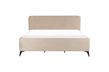 Säng med lamellram Valognes - Taupe, svart, 180x200 cm - Möbler - Säng - Sängram & sängstomme