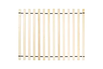 Säng med lamellram Valognes - Vit, Svart, 160x200 cm - Möbler - Säng - Sängram & sängstomme