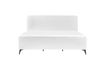 Säng med lamellram Valognes - Vit, Svart, 180x200 cm - Möbler - Säng - Sängram & sängstomme