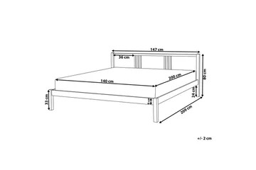 Säng med lamellram Vannes - 140x200 cm - Möbler - Säng - Sängram & sängstomme