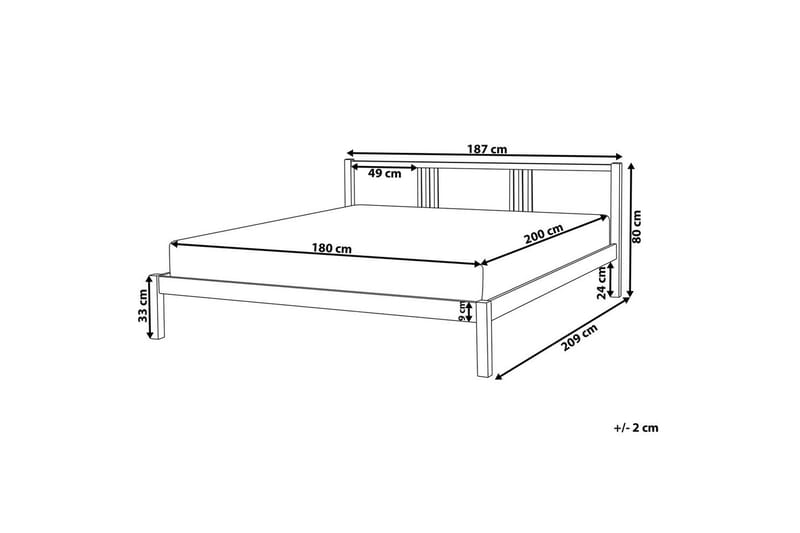 Säng med lamellram Vannes - 180x200 cm - Möbler - Säng - Sängram & sängstomme