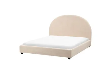Säng med lamellram Vaucluse - Beige/Bouclé, 140x200 cm - Möbler - Säng - Sängram & sängstomme