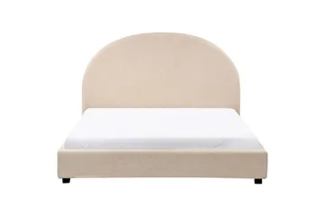 Säng med lamellram Vaucluse - Beige/Bouclé, 140x200 cm - Möbler - Säng - Sängram & sängstomme