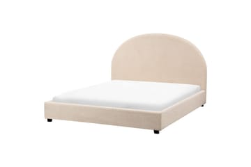 Säng med lamellram Vaucluse - Beige/Bouclé, 140x200 cm - Möbler - Säng - Sängram & sängstomme