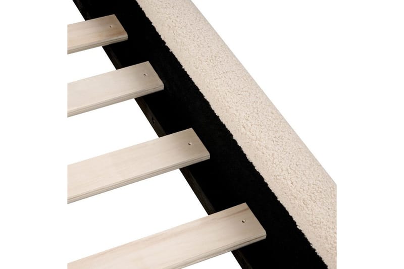 Säng med lamellram Vaucluse - Beige/Bouclé, 180x200 cm - Möbler - Säng - Sängram & sängstomme