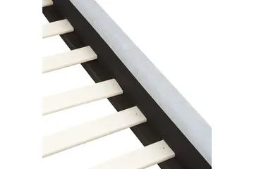 Säng med lamellram Vaucluse - Ljusblå/Polyester, 140x200 cm - Möbler - Säng - Sängram & sängstomme