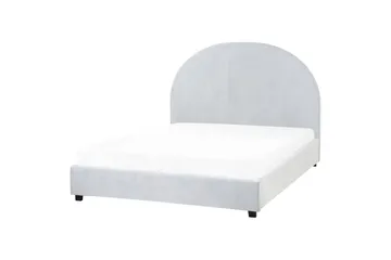 Säng med lamellram Vaucluse - Ljusblå/Polyester, 140x200 cm - Möbler - Säng - Sängram & sängstomme