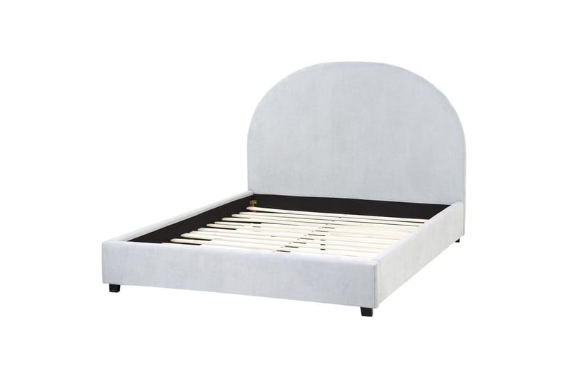 Säng med lamellram Vaucluse, Ljusblå/Polyester, 140x200 cm