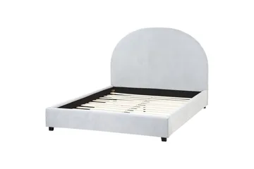 Säng med lamellram Vaucluse - Ljusblå/Polyester, 140x200 cm - Möbler - Säng - Sängram & sängstomme