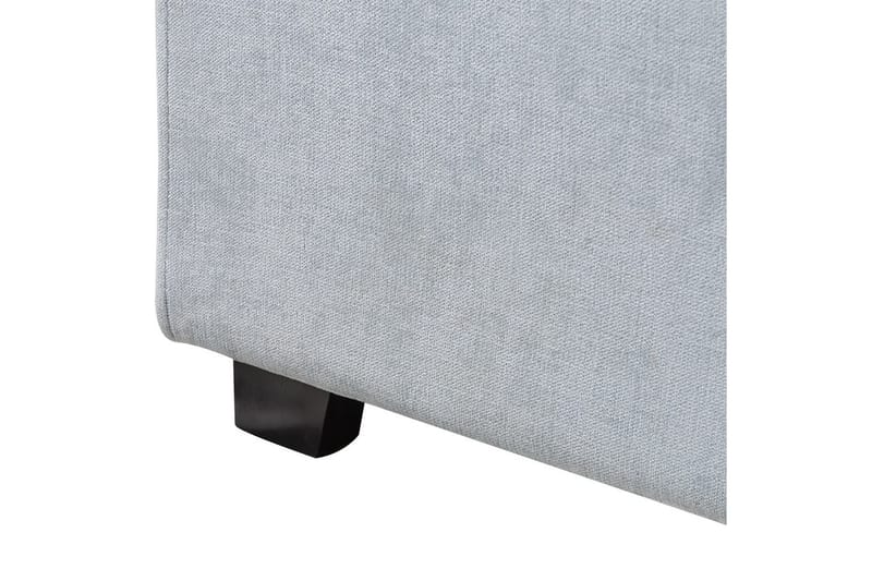 Säng med lamellram Vaucluse - Ljusblå/Polyester, 160x200 cm - Möbler - Säng - Sängram & sängstomme