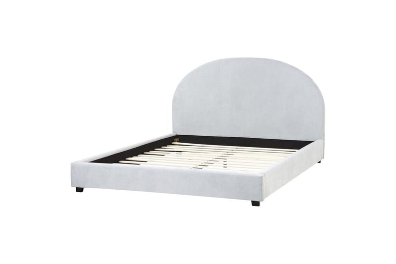 Säng med lamellram Vaucluse, Ljusblå/Polyester, 160x200 cm