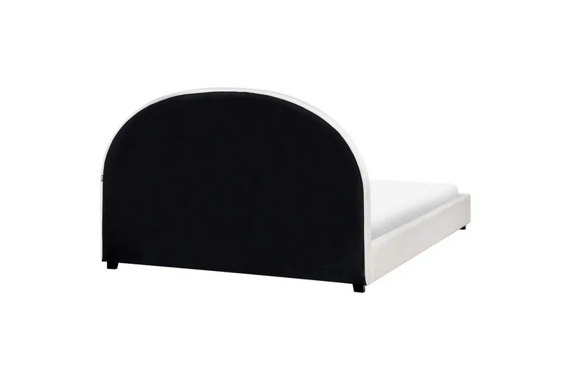 Säng med lamellram Vaucluse - Vit/Polyester, 160x200 cm - Möbler - Säng - Sängram & sängstomme