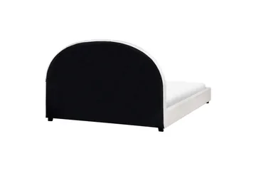 Säng med lamellram Vaucluse - Vit/Polyester, 160x200 cm - Möbler - Säng - Sängram & sängstomme