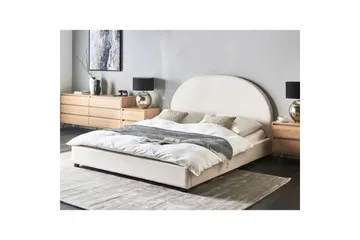 Säng med lamellram Vaucluse - Vit/Polyester, 160x200 cm - Möbler - Säng - Sängram & sängstomme