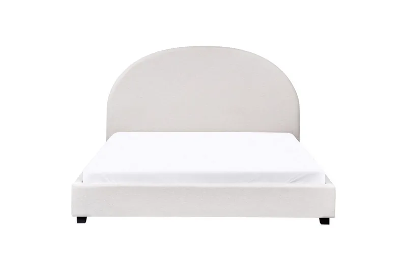 Säng med lamellram Vaucluse - Vit/Polyester, 160x200 cm - Möbler - Säng - Sängram & sängstomme