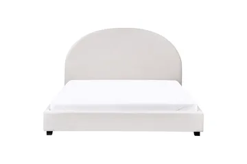 Säng med lamellram Vaucluse - Vit/Polyester, 160x200 cm - Möbler - Säng - Sängram & sängstomme