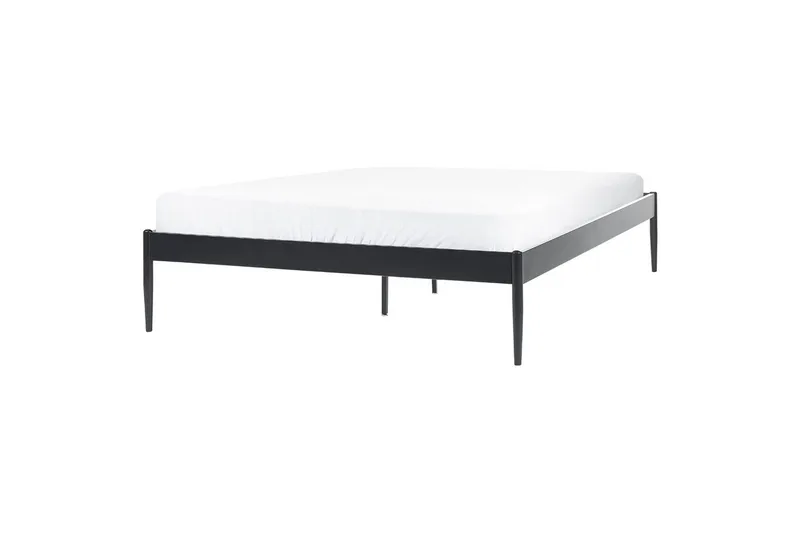Säng med lamellram Vaurs - Svart, 140x200 cm - Möbler - Säng - Sängram & sängstomme