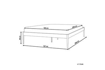 Säng med lamellram Vaurs - Vit, 160x200 cm - Möbler - Säng - Sängram & sängstomme