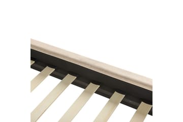 Säng med lamellram Villette - Beige, svart, 140x200 cm - Möbler - Säng - Sängram & sängstomme