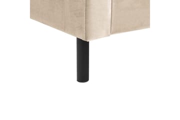 Säng med lamellram Villette - Beige, svart, 140x200 cm - Möbler - Säng - Sängram & sängstomme