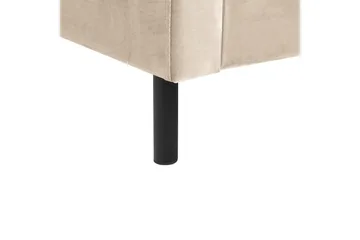 Säng med lamellram Villette - Beige, svart, 140x200 cm - Möbler - S äng - Sängram & sängstomme