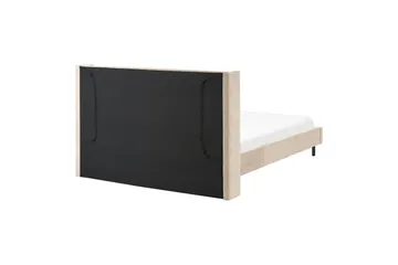 Säng med lamellram Villette - Beige, svart, 160x200 cm - Möbler - Säng - Sängram & sängstomme