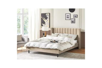 Säng med lamellram Villette - Beige, svart, 180x200 cm - Möbler - Säng - Sängram & sängstomme