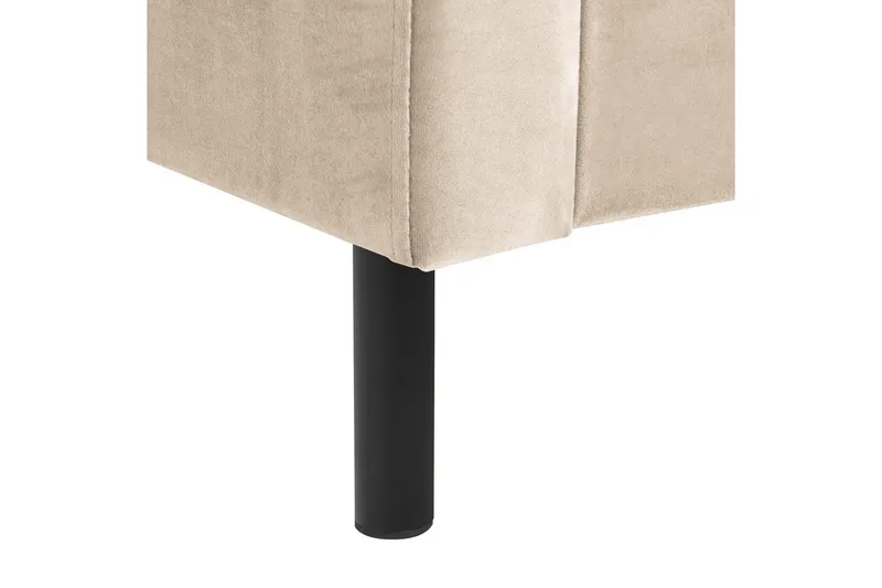 Säng med lamellram Villette - Beige, svart, 180x200 cm - Möbler - Säng - Sängram & sängstomme