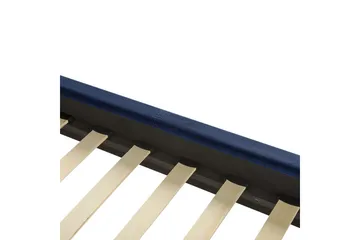 Säng med lamellram Villette - Blå, Svart, 160x200 cm - Möbler - Säng - Sängram & sängstomme