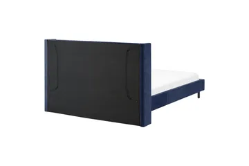 Säng med lamellram Villette - Blå, Svart, 160x200 cm - Möbler - Säng - Sängram & sängstomme