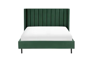 Säng med lamellram Villette - Grön, Svart, 140x200 cm - Möbler - Säng - Sängram & sängstomme