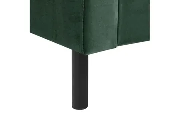 Säng med lamellram Villette - Grön, Svart, 140x200 cm - Möbler - Säng - Sängram & sängstomme