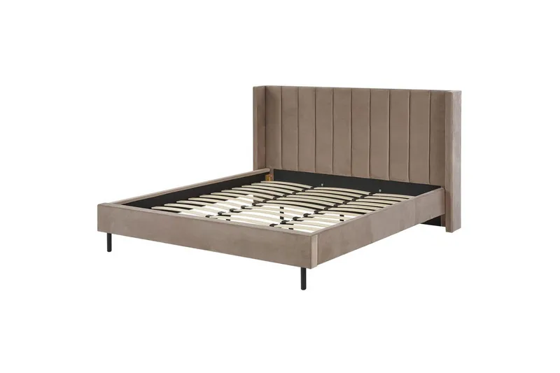 Säng med lamellram Villette - Taupe, guld, 180x200 cm - Möbler - Säng - Sängram & sängstomme