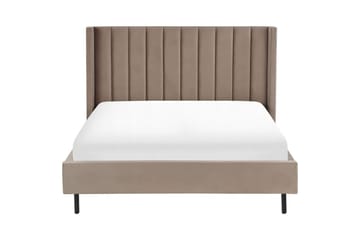 Säng med lamellram Villette - Taupe, svart, 140x200 cm - Möbler - Säng - Sängram & sängstomme