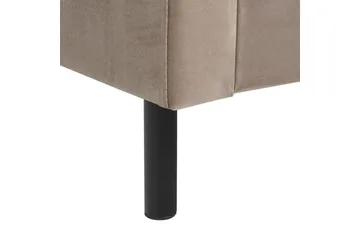 Säng med lamellram Villette - Taupe, svart, 160x200 cm - Möbler - Säng - Sängram & sängstomme