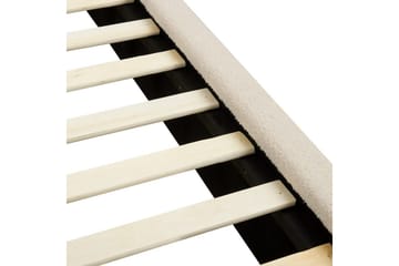 Säng med lamellram Vinay - Ljusbeige, 160x200 cm - Möbler - Säng - Sängram & sängstomme