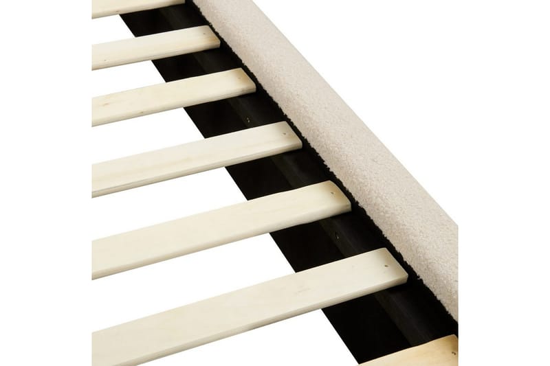 Säng med lamellram Vinay - Ljusbeige, 160x200 cm - Möbler - Säng - Sängram & sängstomme