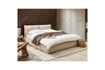 Säng med lamellram Vinay - Ljusbeige, 160x200 cm - Möbler - Säng - Sängram & sängstomme