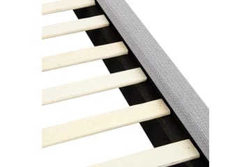 Säng med lamellram Vinay - Ljusgrå, 160x200 cm - Möbler - Säng - Sängram & sängstomme