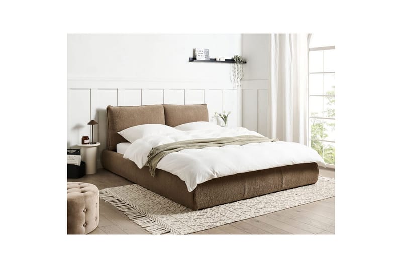 Säng med lamellram Vinay - Taupe, 160x200 cm - Möbler - Säng - Sängram & sängstomme