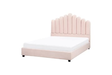 S äng med lamellram Vincennes - Rosa, Svart, 140x200 cm - Möbler - Säng - Sängram & sängstomme