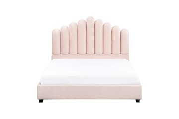 Säng med lamellram Vincennes - Rosa, Svart, 140x200 cm - Möbler - Säng - Sängram & sängstomme