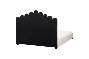 Säng med lamellram Vincennes - Rosa, Svart, 140x200 cm - Möbler - Säng - Sängram & sängstomme