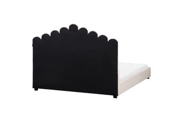 Säng med lamellram Vincennes - Rosa, Svart, 160x200 cm - Möbler - Säng - Sängram & sängstomme