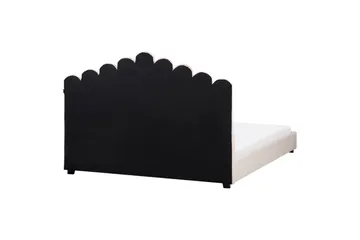 Säng med lamellram Vincennes - Rosa, Svart, 180x200 cm - Möbler - Säng - Sängram & sängstomme