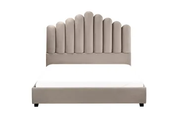 Säng med lamellram Vincennes - Taupe, svart, 140x200 cm - Möbler - Säng - Sängram & sängstomme