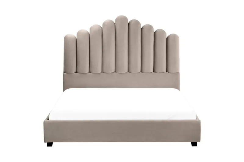 Säng med lamellram Vincennes - Taupe, svart, 140x200 cm - Möbler - Säng - Sängram & sängstomme