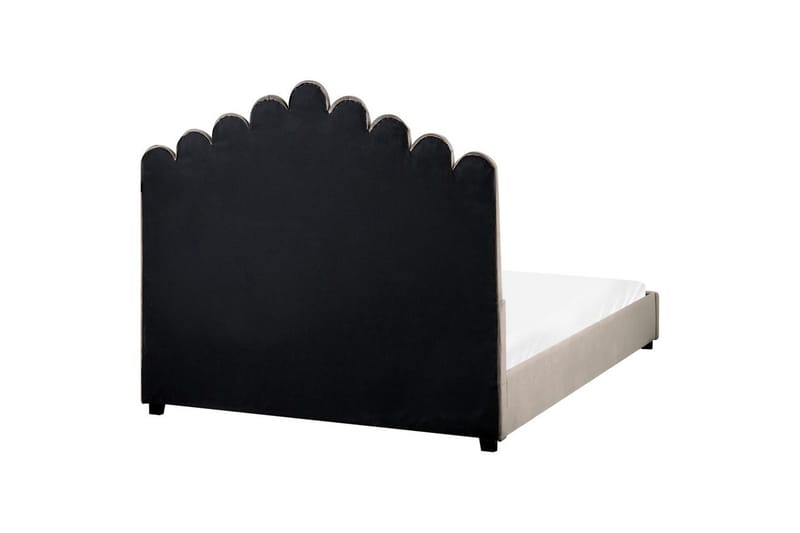 Säng med lamellram Vincennes - Taupe, svart, 140x200 cm - Möbler - Säng - Sängram & sängstomme