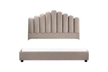 Säng med lamellram Vincennes - Taupe, svart, 160x200 cm - Möbler - Säng - Sängram & sängstomme