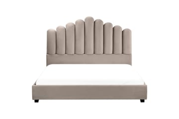 Säng med lamellram Vincennes - Taupe, svart, 160x200 cm - Möbler - Säng - Sängram & sängstomme